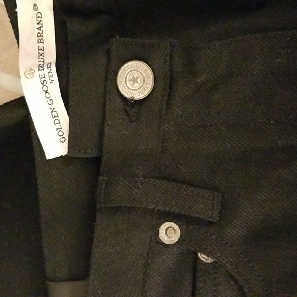 Golden Goose Asymmetric Waistband Skinny Jeans Black Size 28 - Picture 9 of 10